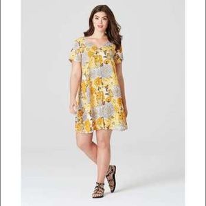 Alice & You button up floral V neck Dress - 14
